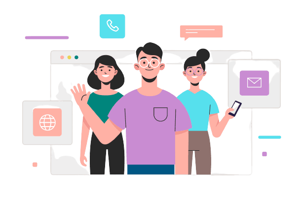 Contact illustration